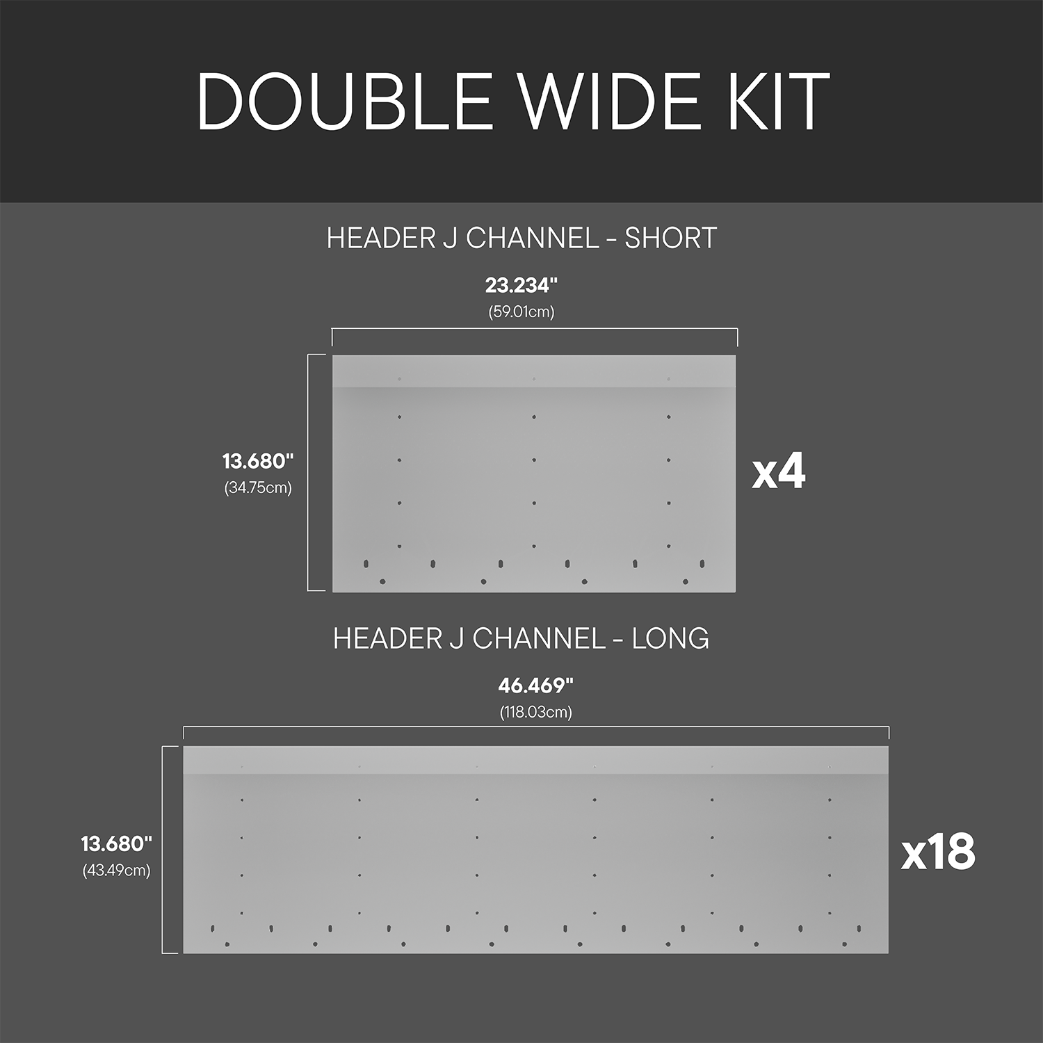 40' Double-Wide Shipping Container Connection Kit with Weld-Free Header - BETA 1.0