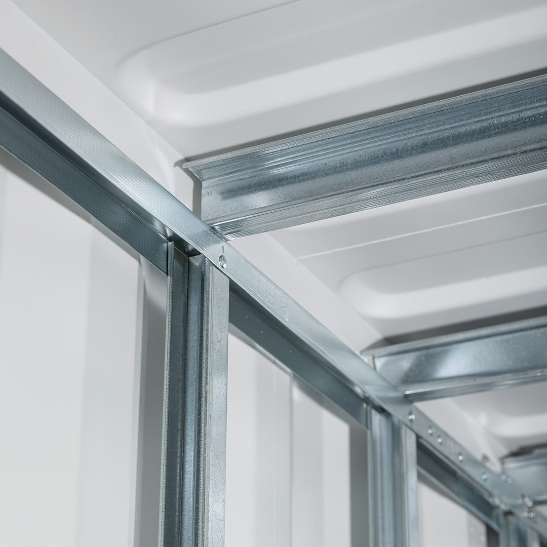 SSB™ Steel Stud Framing Kit (12 Gauge Aluminum Brackets) - 2 Corner Casting Covers + Steel Stud Brackets + Hardware