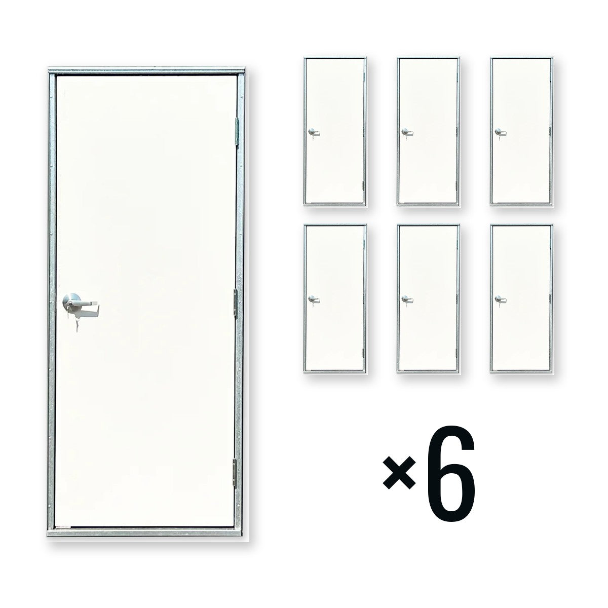 32 man door and frame 6 pack for shipping containers