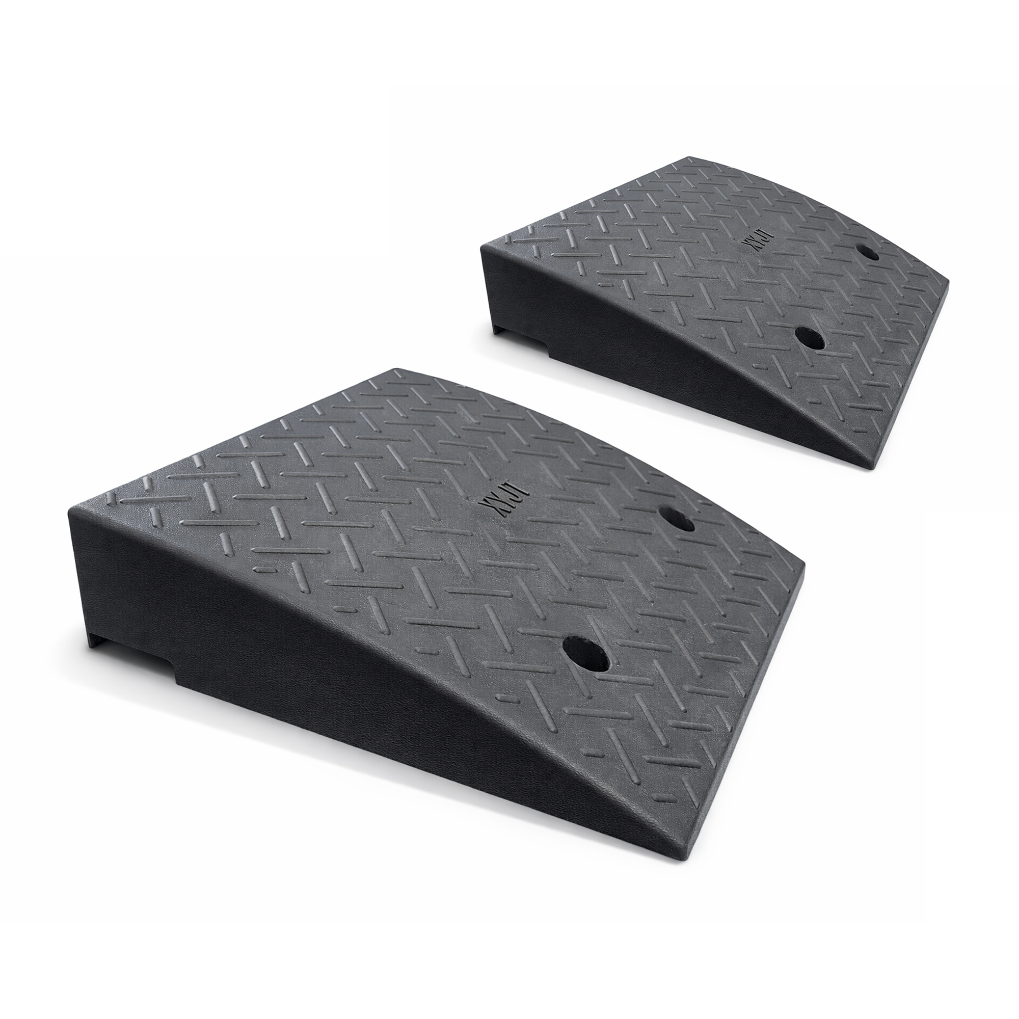 Heavy Duty Rubber Shipping Container Ramps (2 Pack)