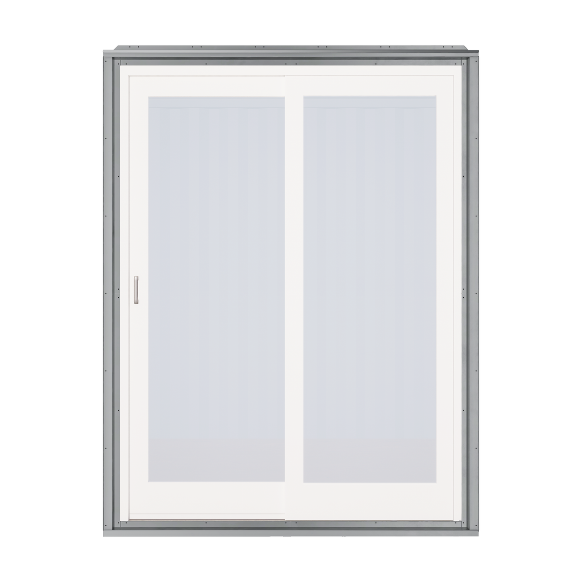 Sliding patio door for shipping containers