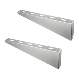 18″ galvanized shelving brackets (2 pack)
