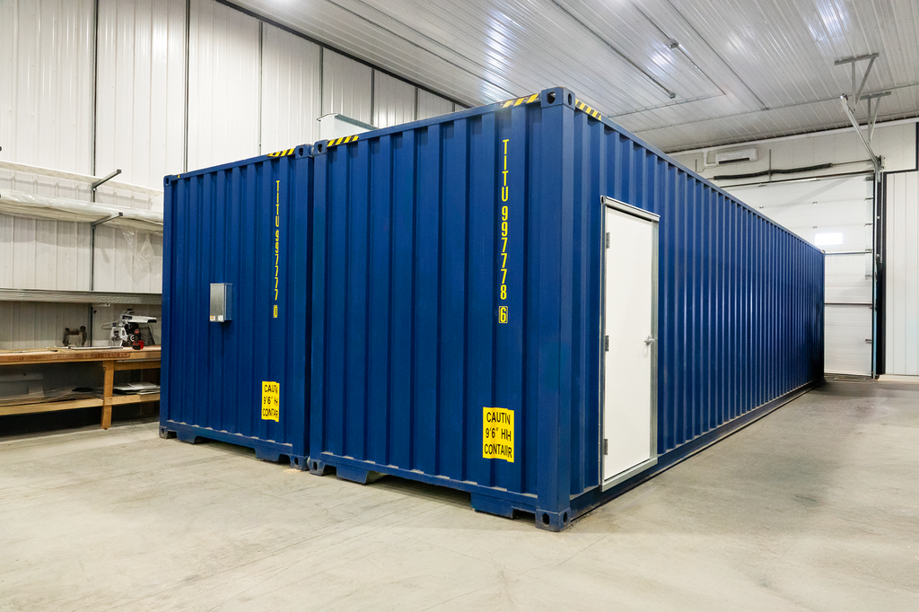 40' Double-Wide Shipping Container Connection Kit with Weld-Free Heade
