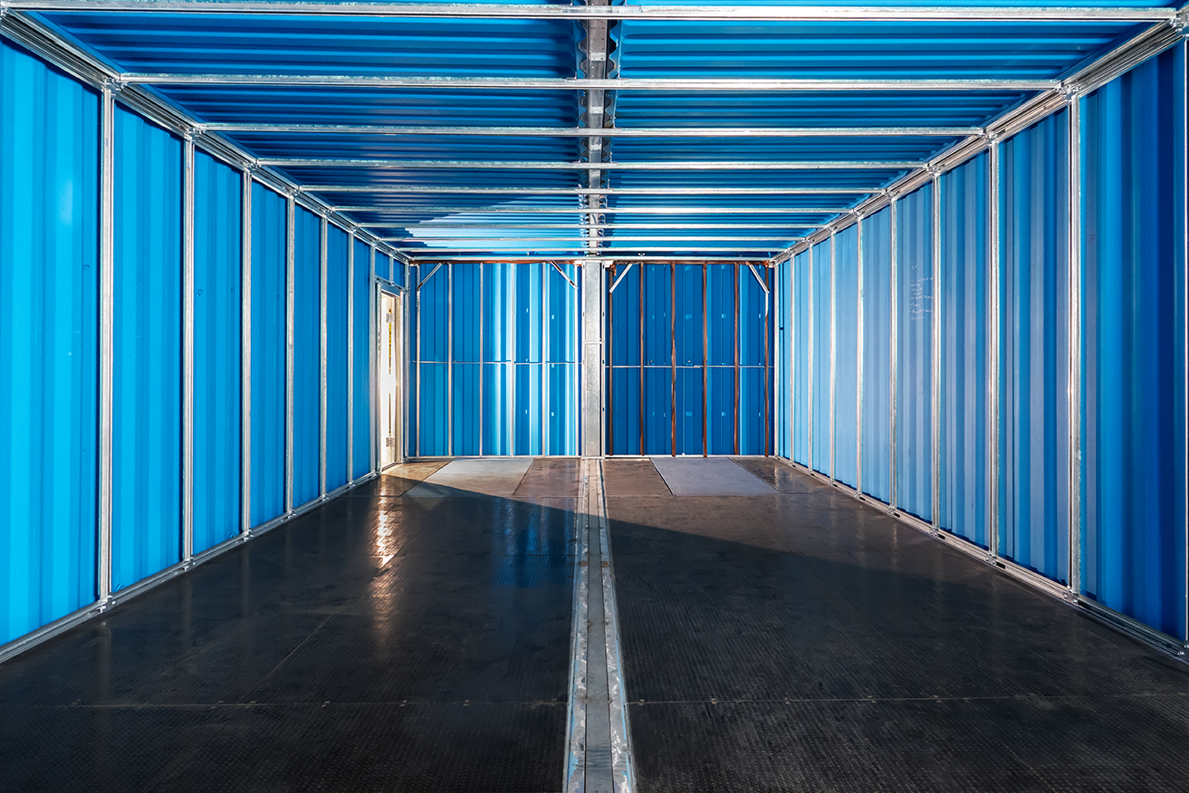 Double-Wide Shipping Container Connection Kit with Weld-Free Header - BETA 1.0