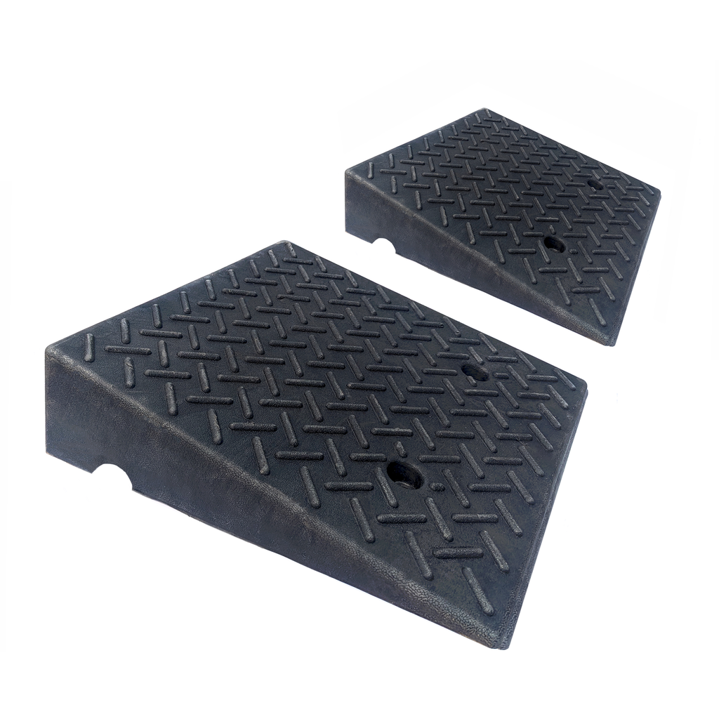 Light Duty Rubber Ramps for Shipping Containers (2 Pack)