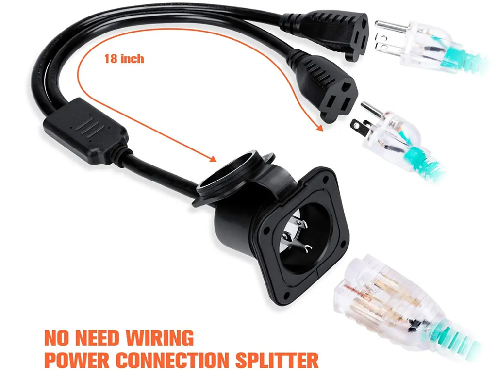Shipping Container Power Inlet Heavy Duty 120V AC PortPlugs for Shipping Containers