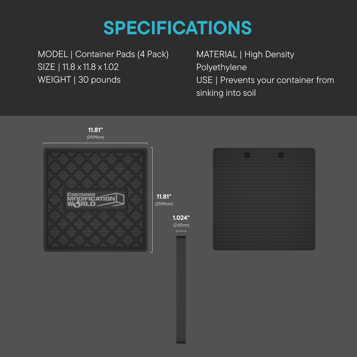 Container Pads (4 Pack)