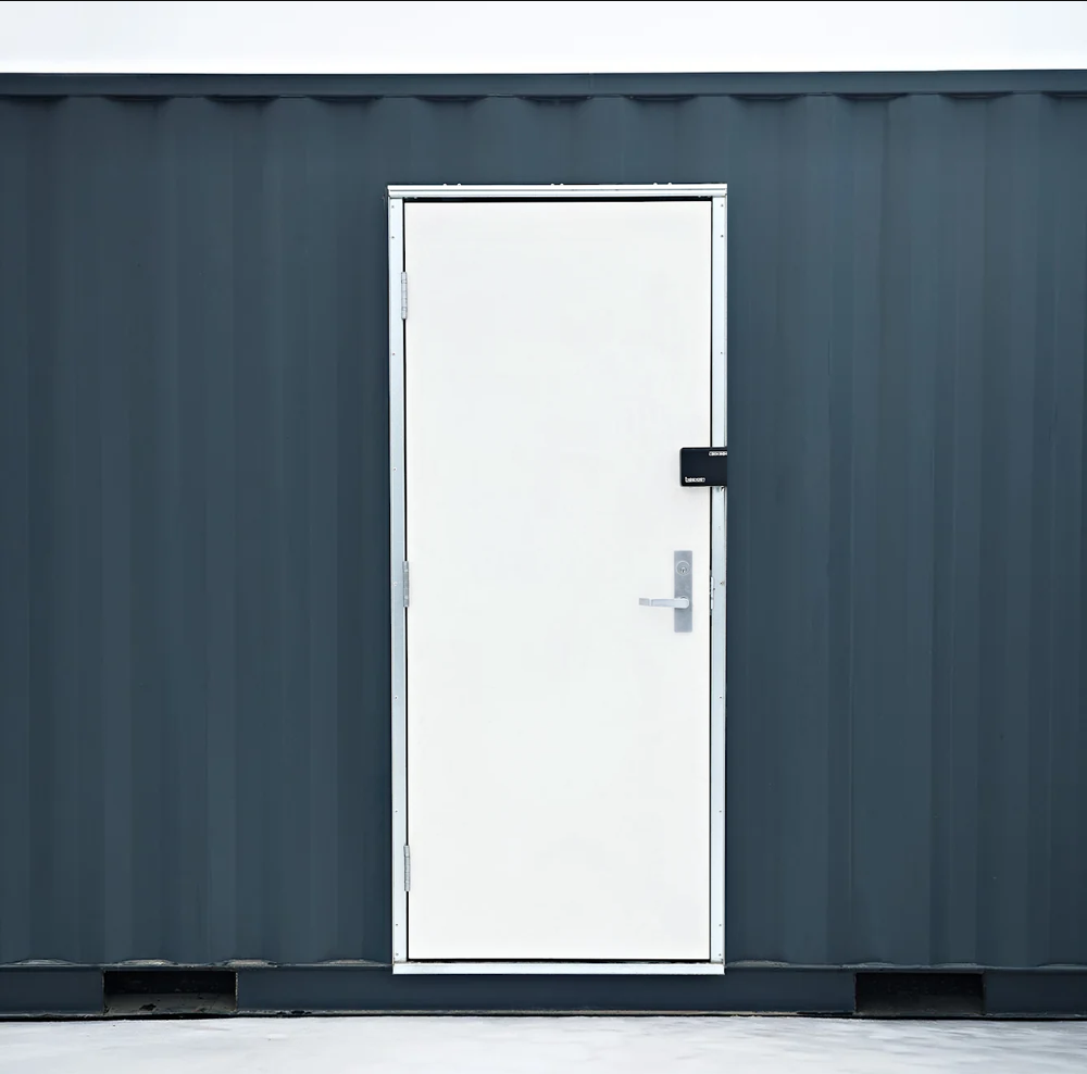 Fiberglass / Composite Insulated Man Door & Frame + DoorGuard™ Lock Box & Lock Bundle