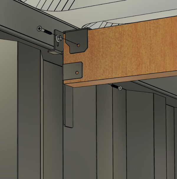 WSB™ Interior Wood Stud Bracket Kits for shipping containers
