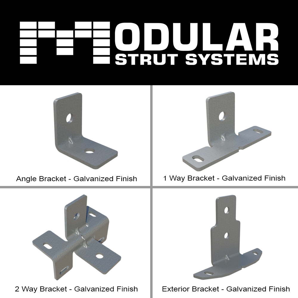 MSS Standard Galvanized Strut Mount Brackets