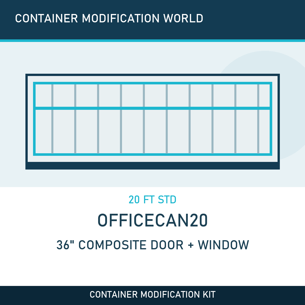 OfficeCan20 - 36″ Composite Door & Window Office Kit