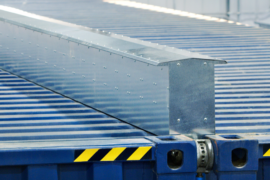 40' Double-Wide Shipping Container Connection Kit with Weld-Free Heade