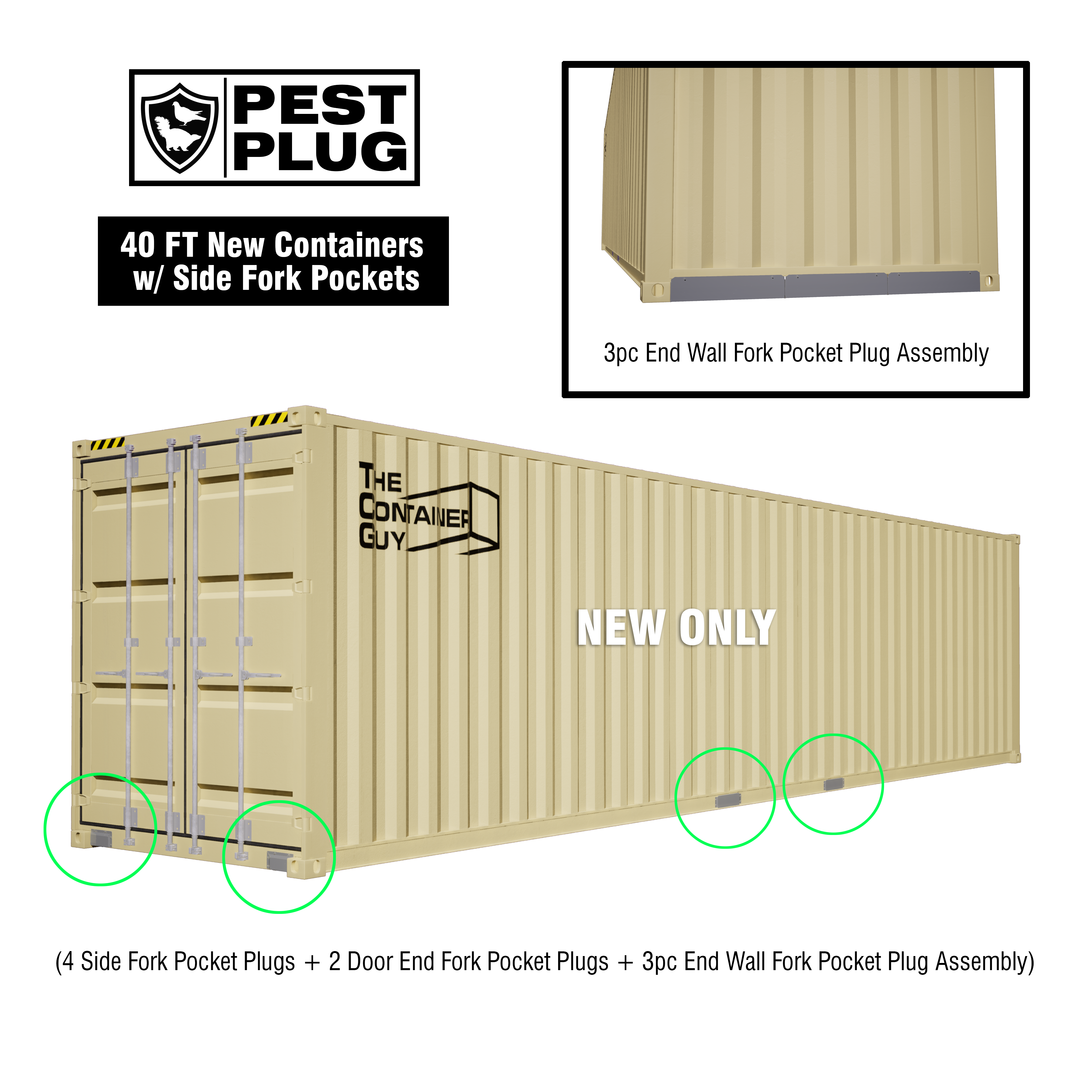 Pest Plug Fork Pocket Covers