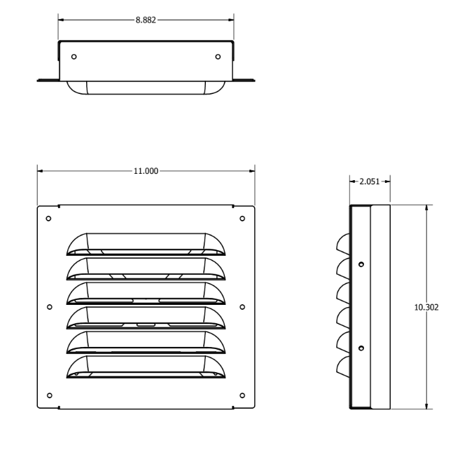 BigAir 30 Louvered Gable Vents