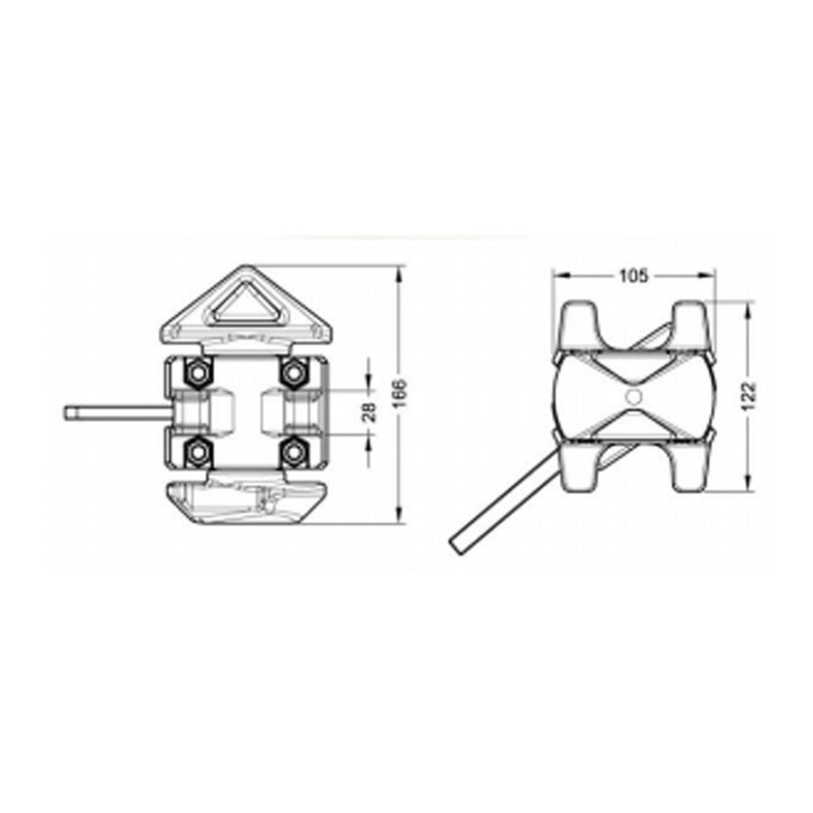 Twist Lock Stacking Pin for Shipping Containers (2 pack)